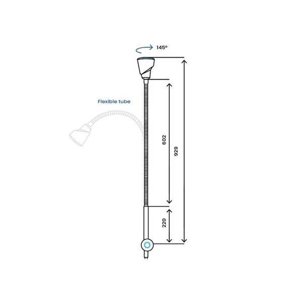 Εξεταστικος Φωτισμος Led 60000 lux Τροχηλατος Alfa-Flex Light Gima 30723