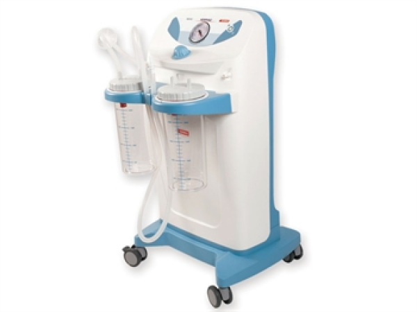 Χειρουργικη Αναρροφηση Τροχηλατη Hospi Plus 400 2 x 4 lit. 90lt/min. με Ποδοδιακοπτη Gima 28204