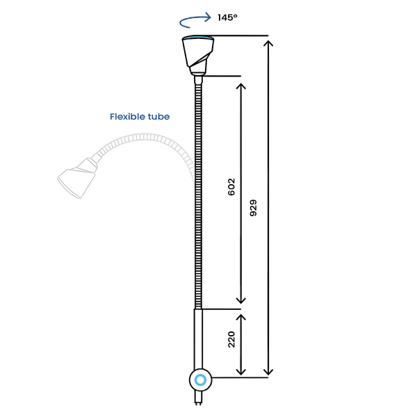 Εξεταστικος Φωτισμος Led 60000 lux Επιτραπεζιος Alfa-Flex Light Gima 30725 Εξεταστικος Φωτισμος Led 60000 lux Επιτραπεζιος Alfa-Flex Light Gima 30725
