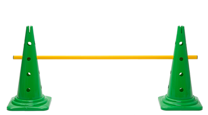 Κωνικό εμπόδιο - σύστημα εμπόδισης Ύψους 52cm (2 κωνοι και 1 ραβδος) 2741