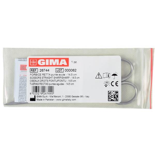 Ψαλίδι Ευθύ Οξύ/Οξύ Gima
