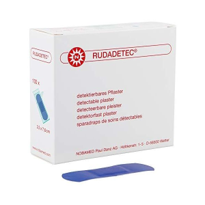 Επιθεματα Τραυματων Μπλε Rudadetec 25 x 76 mm 100τεμ 040307