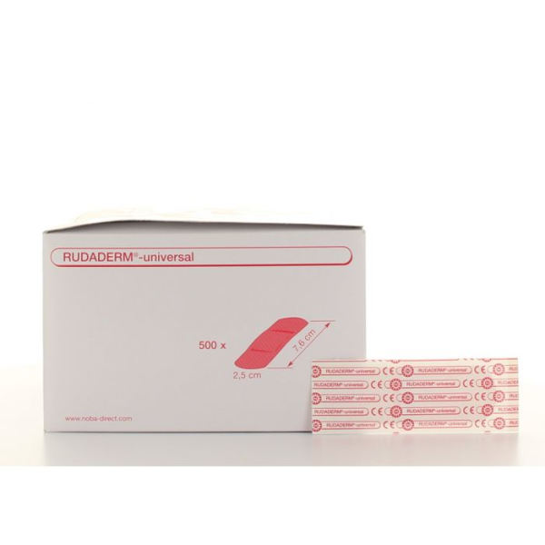 Επιθεματα Τραυματων Αδιαβροχα Rudaderm Universal 2,5 x 7,6cm 500τεμ 090307