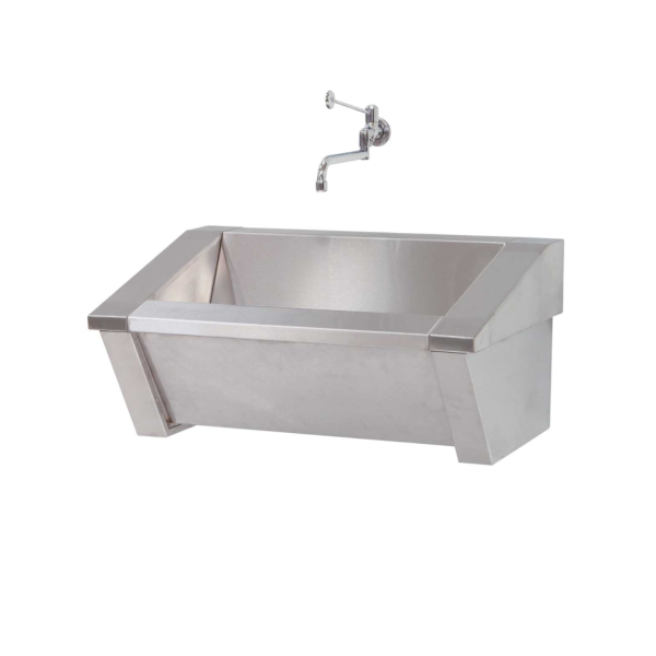 Νιπτηρας ανοξειδωτος επιτοιχιος Μονος 75 X 50 X 37cm Inmoclinc 15800