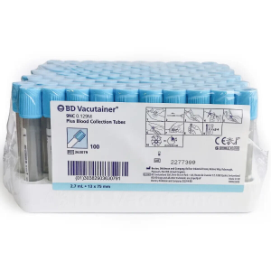 Σωληναρια Vacutainer Πηξης Sodium Citrate 3,2% 2.7ml (Γαλαζιο πωμα) BD 363048 100Τμχ
