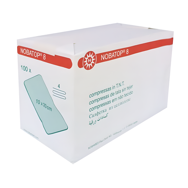 Γαζα μη αποστειρωμενη Non-Woven Nobatop 4ply 100Τεμ.