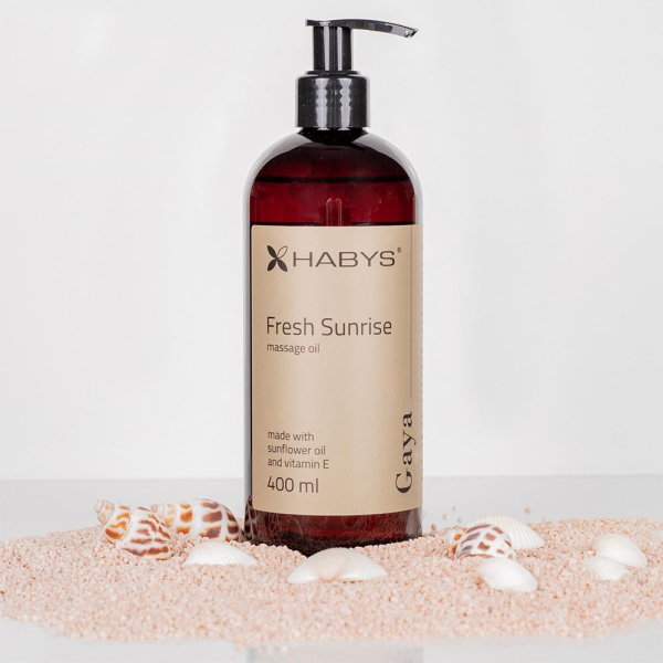 Λαδι Μασαζ Fresh sunrise 400ml. Gaya Habys