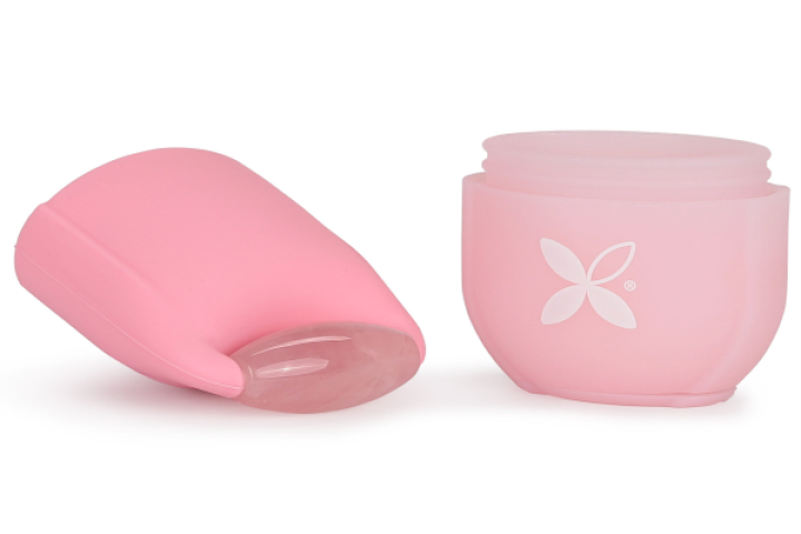 Συσκευη Παγου με Roller για Μασαζ Προσωπου - Ματιων Habys Medium Ροζ
