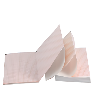 Χαρτι καρδιογραφου Biocare FM801 σε πακετο 112mm x 100mm x 160 φυλλα Κοκκινο