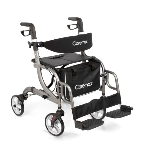 Περιπατητηρας τροχηλατος Rollator αλουμινιου με υποποδια 09-2-114