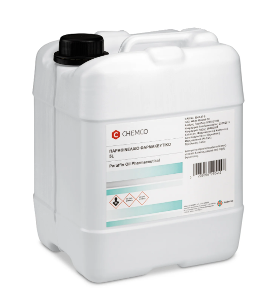 Παραφινελαιο Paraffin Oil Light Ph.Eur. CHEMCO Φαρμακευτικο Μπιτονι 5lt