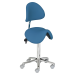 Σκαμπο τροχηλατο ρυθμιζομενου υψους 57-77cm τυπου Σελα με πλατη 23.180