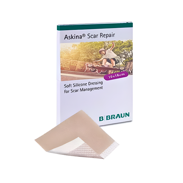 Φυλλα Σιλικονης για Ουλες & Χηλοειδη 5 x 7,5cm Askina Scar Repair B.Braun 5Τεμ.