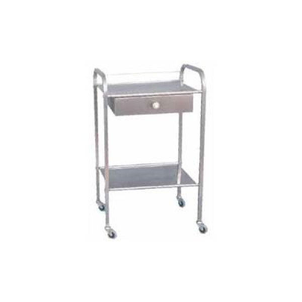 Τρολει νοσηλειας inox με 2 ραφια Λαμαρινας και 1 συρταρι 40 Χ 50 Χ 90cm 1102 Τρολει νοσηλειας inox με 2 ραφια Λαμαρινας και 1 συρταρι 40 Χ 50 Χ 90cm 1102