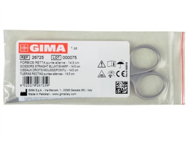 Ψαλίδι Ευθύ Αμβλύ/Οξύ Gima