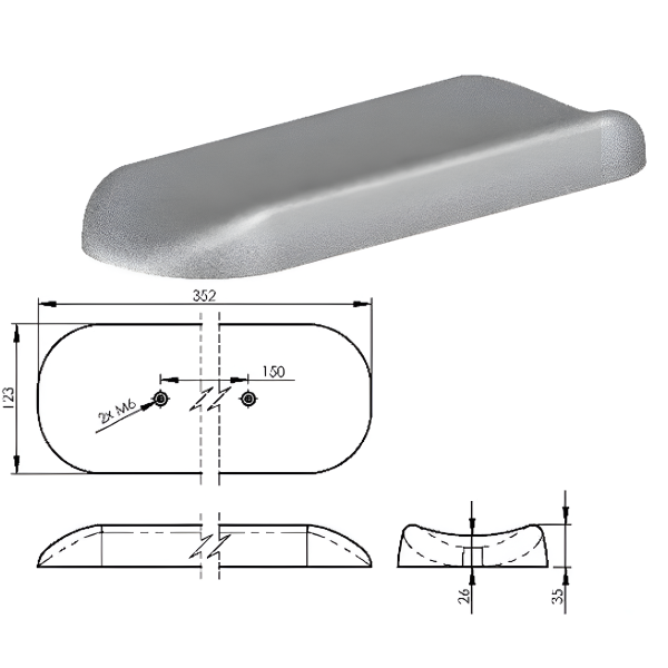 Καρέκλα αιμοληψίας με ανάκλιση gaz spring 100 x 55 x 55cm SK3031