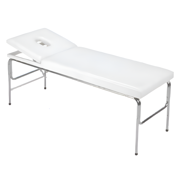 Εξεταστικη Κλινη χρωμιου με οπη 185 x 65 x 70cm T3S1