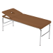 Εξεταστικη Κλινη χρωμιου με οπη 185 x 65 x 70cm T3S1