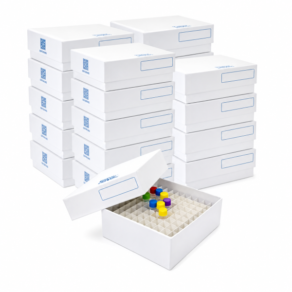 Cryobox κουτια για Κρυοφιαλιδια 3-4-5ml χαρτινα 100 θεσεων με καπακι 132 x 132 x 50mm CryoKING Cryobox κουτια για Κρυοφιαλιδια 3-4-5ml χαρτινα 100 θεσεων με καπακι 132 x 132 x 50mm CryoKING