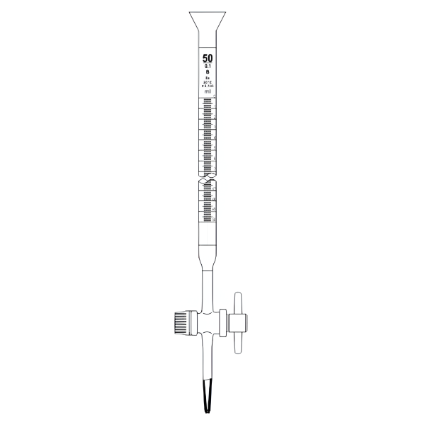 Προχοιδα γυαλινη ελαιου 10ml μηκους 330mm ανά 0,1ml Κλασης Β