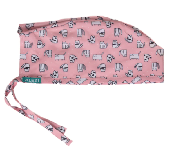 Καπελο Υφασματινο Χειρουργειου Unisex One Size Γατουλες