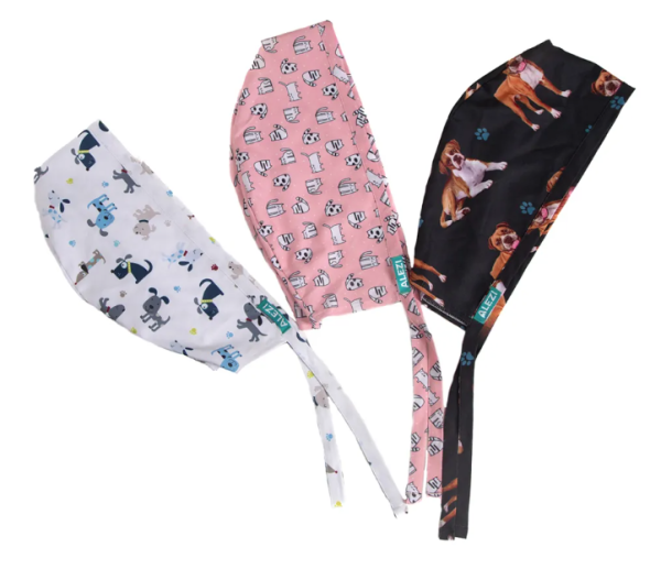 Καπελο Υφασματινο Stretch Χειρουργειου Unisex One Size Σκυλακια 2