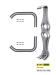 Αγκιστρα Τραυματων Mathieu 20cm 8'' HB3164 Hebu