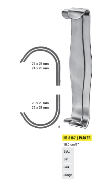 Αγκιστρα Τραυματων Parker Large 18cm 7