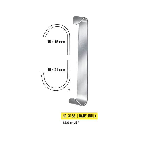 Αγκιστρα Τραυματων Baby-Roux 13cm 5'' HB3168 Hebu