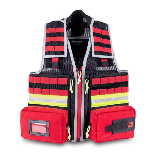 Γιλέκο Διασώστη Υφασμάτινο Tactical EMT vest Κοκκινο Elite Bags EB02.050