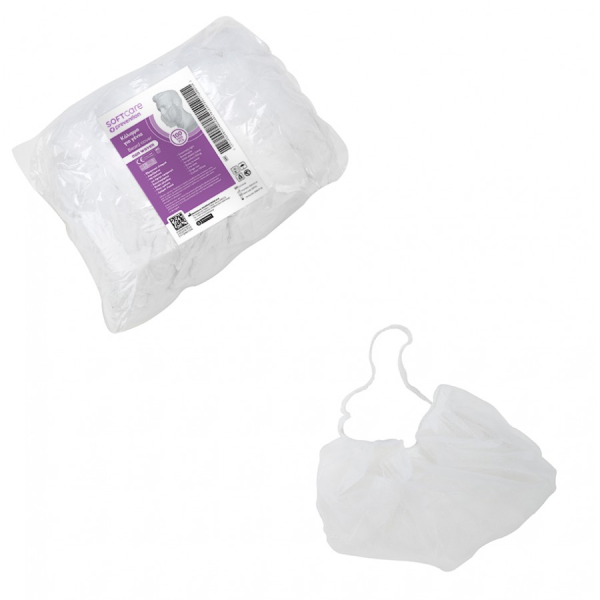 Καλυμμα για γενια - μουσι Non Woven λευκο 100Τεμ.