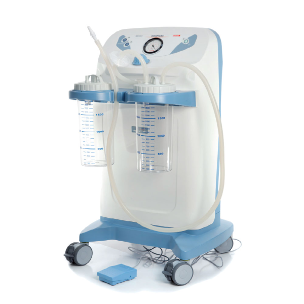Αναρροφηση Τροχηλατη Hospivac 350 Full 60 ltr. με 2 φιαλες 2 Ltr. και ποδοδιακοπτη Gima 28195