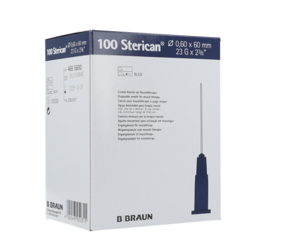 Βελονες Υποδερμικες Sterican G 23 x 2 3/8 0.60 x 60mm 4665600B (Γαλαζιο) B.Braun 100Τεμ. Βελονες Υποδερμικες Sterican G 23 x 2 3/8 0.60 x 60mm 4665600B (Γαλαζιο) B.Braun 100Τεμ.