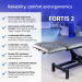 Ηλεκτρικο Κρεβατι Μασαζ / Φυσικοθεραπειας Ρυθμιζομενου Υψους 192 x 68cm Fortis 2 Ergo Habys Γκρι