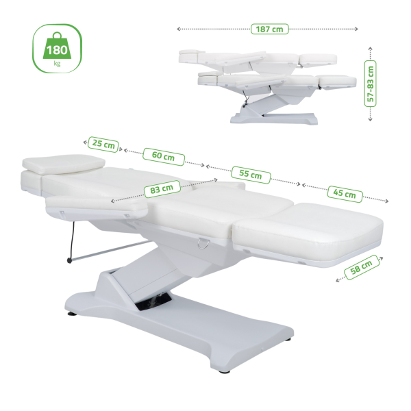 Πολυθρονα Αισθητικης Tattoo Ηλεκτρικη Selia PRO 4 Touch Core ρυθμιζομενου υψους Habys