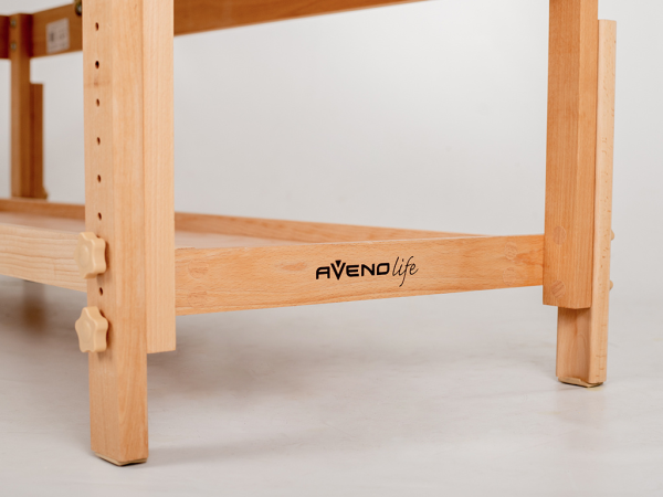 Κρεβατι Μασαζ Ξυλινο ALEXA Comfy Base K533 ρυθμιζομενο Υψος 185 x 70cm Μπεζ Habys
