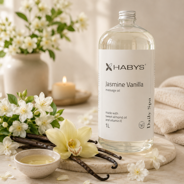 Λαδι Μασαζ Jasmine Vanilla 1000ml. Daily Spa Habys