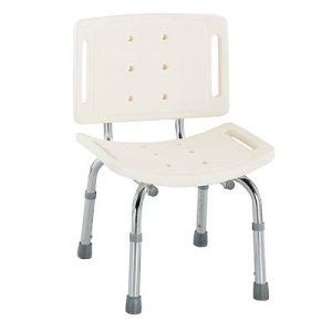 Καθισμα Μπανιου Αλουμινιου με Πλατη Shower Bench VT 105 09-2-049