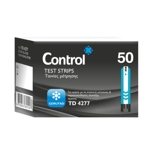 Ταινιες μετρησης Γλυκοζης Control Bios TD-4277 50τεμ. Ταινιες μετρησης Γλυκοζης Control Bios TD-4277 50τεμ.